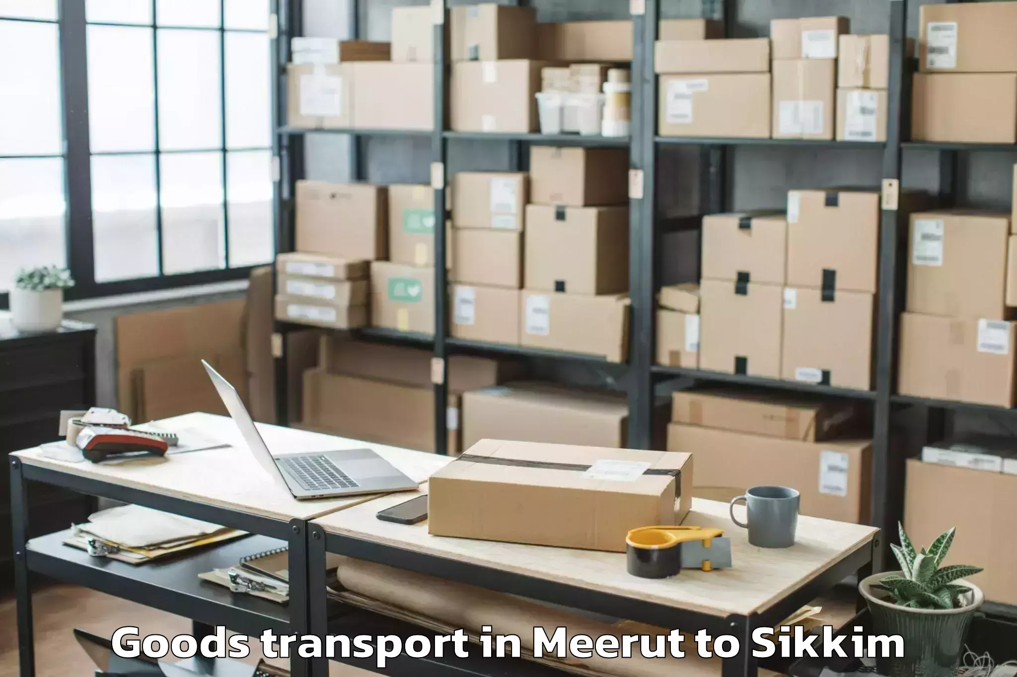 Expert Meerut to Ravangla Goods Transport